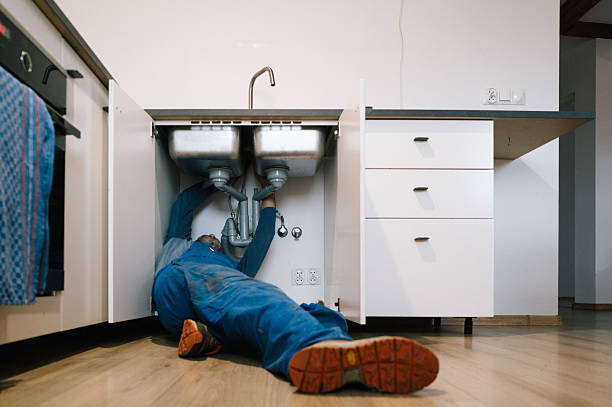 Professional Drain Cleaning technician working in Caldwell, OH